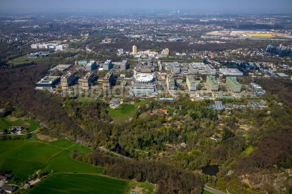 Luftbild Bochum - Neubau am Campus der RUB Ruhr-Universität Bochum im Bundesland Nordrhein-Westfalen