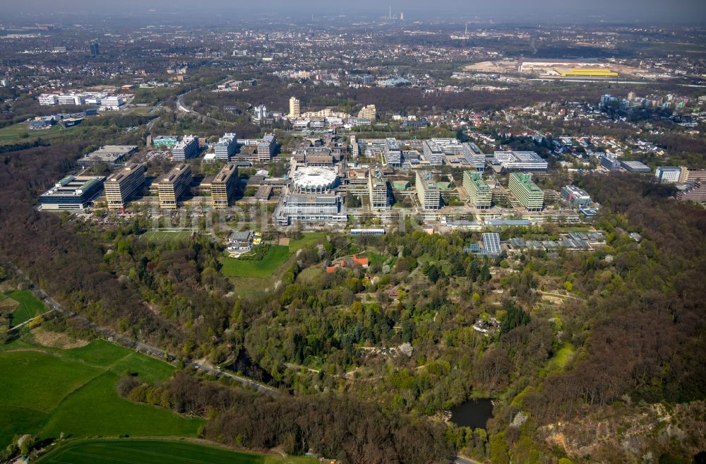 Luftaufnahme Bochum - Neubau am Campus der RUB Ruhr-Universität Bochum im Bundesland Nordrhein-Westfalen