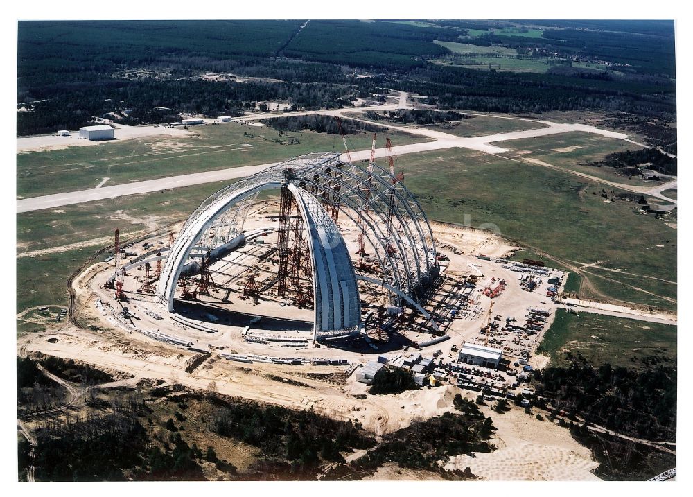 Luftbild Krausnick - Neubau der Chargolifterhalle in Krausnick im Bundesland Brandenburg, Deutschland