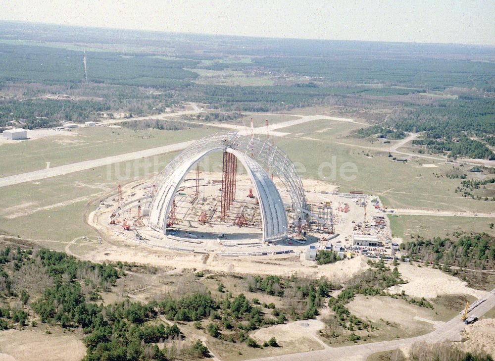 Luftbild Krausnick - Neubau der Chargolifterhalle in Krausnick im Bundesland Brandenburg, Deutschland