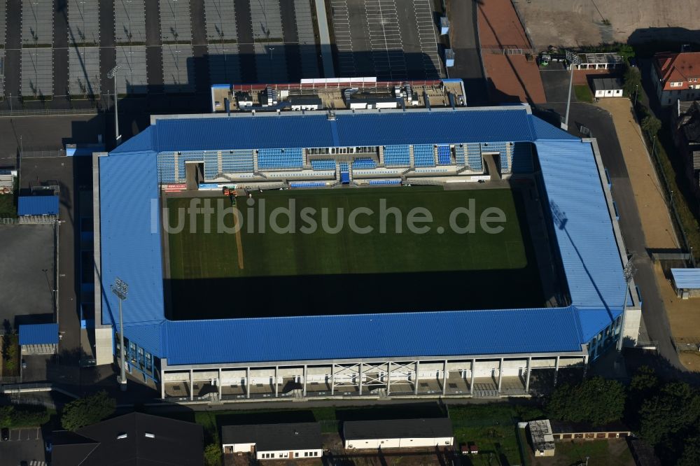 Luftbild Chemnitz - Neubau des community4you ARENA - CFC - Stadion in Chemnitz im Bundesland Sachsen