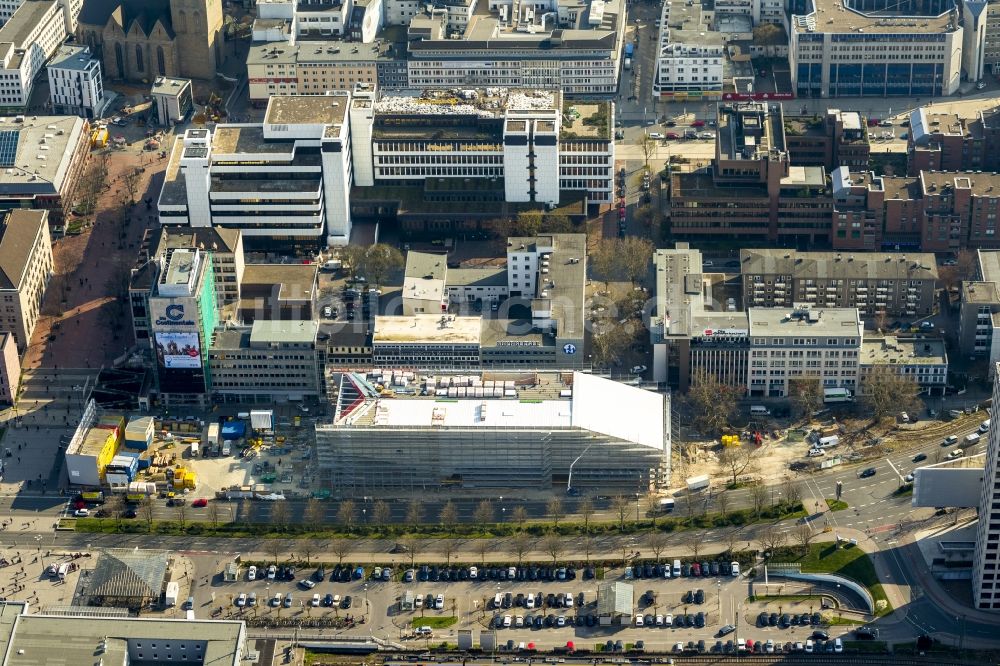 Dortmund von oben - Neubau des Deutschen Fußballmuseums in Dortmund im Bundesland Nordrhein-Westfalen