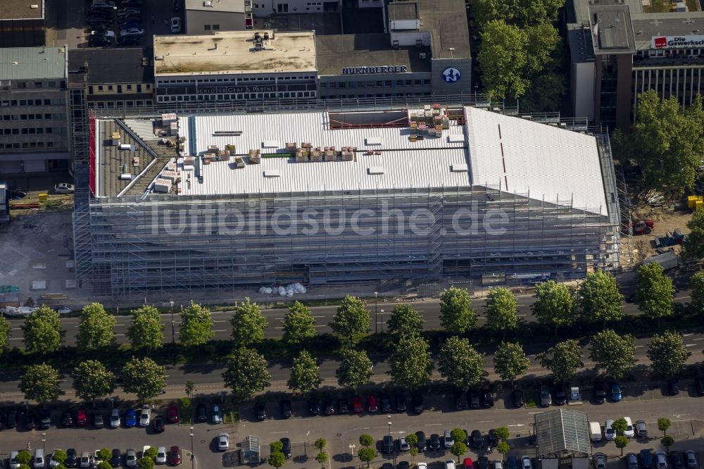 Dortmund von oben - Neubau des Deutschen Fußballmuseums in Dortmund im Bundesland Nordrhein-Westfalen