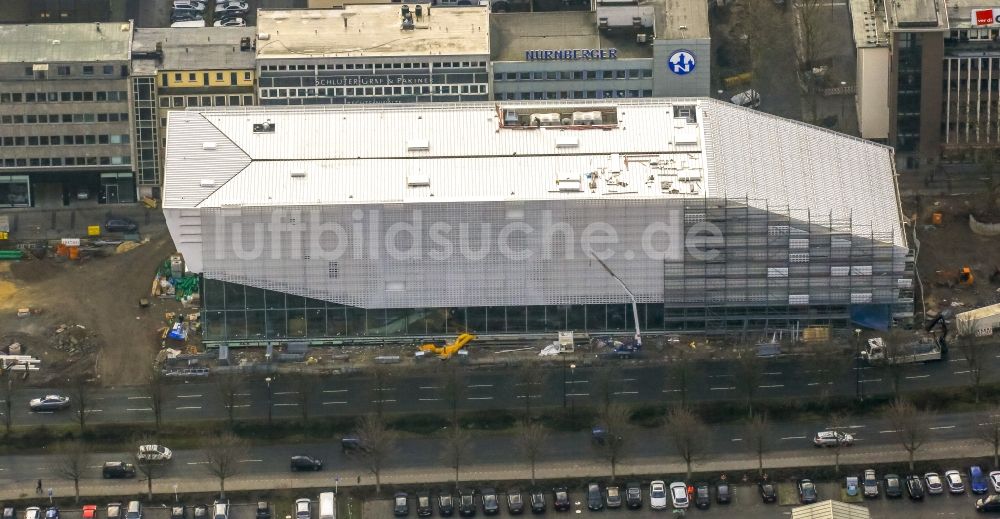 Dortmund von oben - Neubau des Deutschen Fußballmuseums in Dortmund im Bundesland Nordrhein-Westfalen