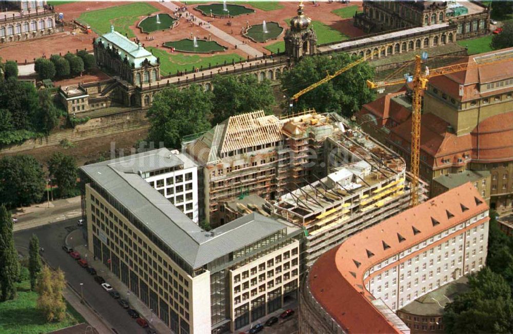 Dresden aus der Vogelperspektive: Neubau Dresdner Bank / Dresden