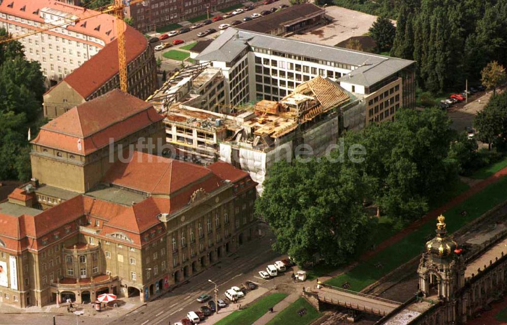 Dresden aus der Vogelperspektive: Neubau Dresdner Bank / Dresden