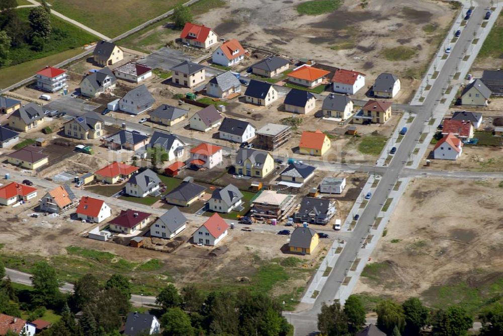 Luftbild Biesdorf - Neubau von Einfamilienhäuser in Biesdorf