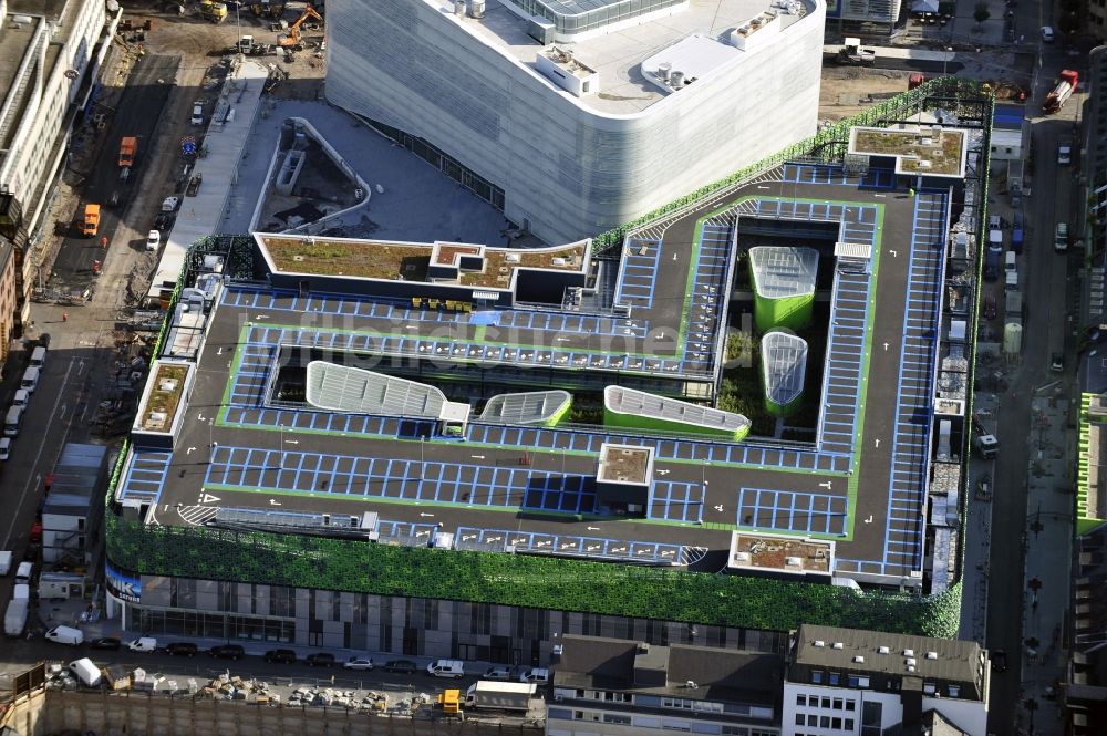 Rheinland-Pfalz von oben - Neubau des Einkaufszentrums und Kulturgebäude Forum Mittelrhein auf dem Zentralplatz in Koblenz