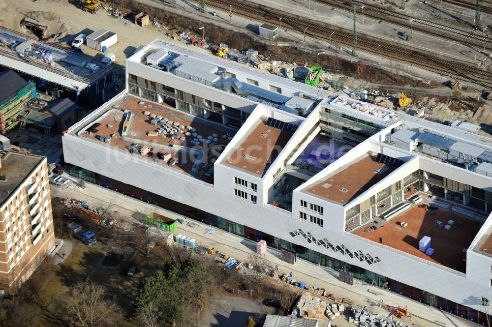 Luftbild München-Pasing - Neubau des Einkaufszentrums Pasing Arcaden in München-Pasing