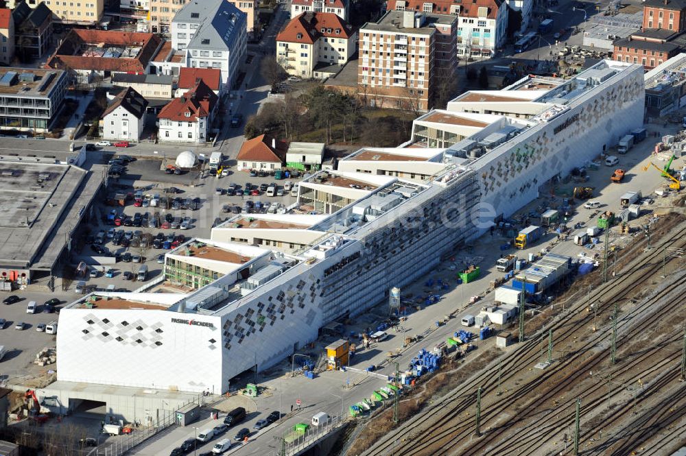 Luftaufnahme München-Pasing - Neubau des Einkaufszentrums Pasing Arcaden in München-Pasing