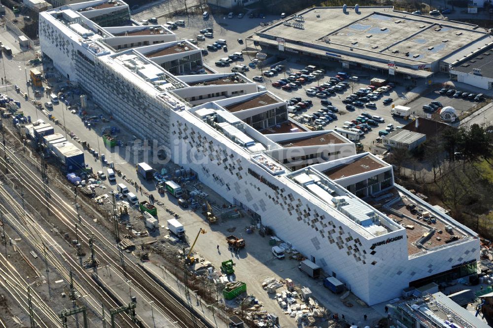 Luftaufnahme München-Pasing - Neubau des Einkaufszentrums Pasing Arcaden in München-Pasing