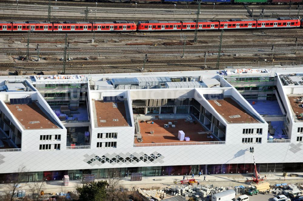 Luftaufnahme München-Pasing - Neubau des Einkaufszentrums Pasing Arcaden in München-Pasing