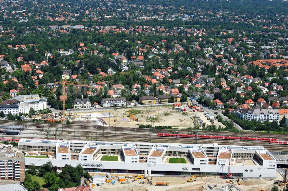 Luftbild München Pasing - Neubau des Einkaufszentrums Pasing Arcaden in München-Pasing