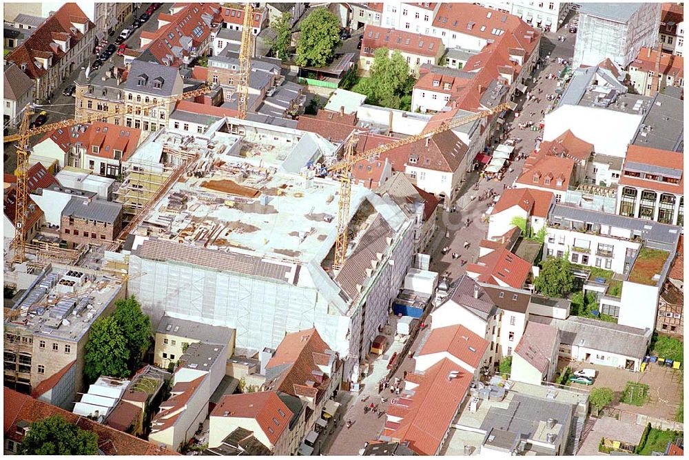 Potsdam aus der Vogelperspektive: Neubau und Fassaden Rekonstruktion der Karstadt Filiale Potsdam