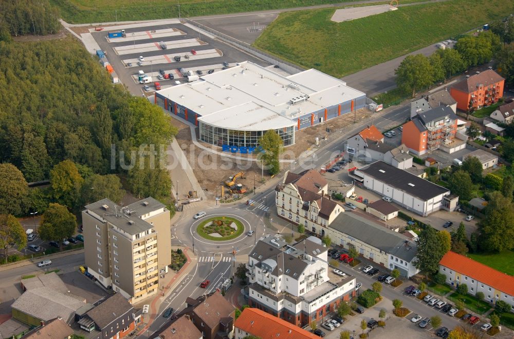 Luftbild Castrop-Rauxel - Neubau einer Filiale des Supermarktes Edeka in Castrop-Rauxel im Bundesland Nordrhein-Westfalen