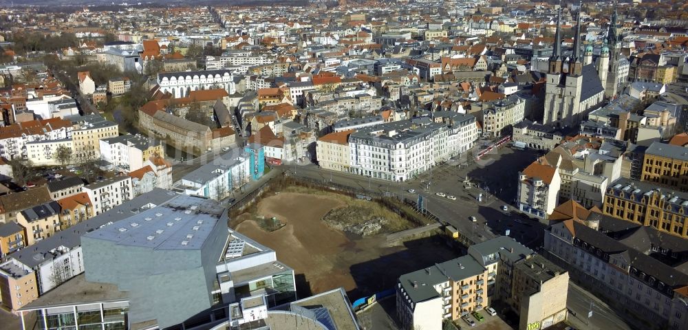 Luftaufnahme Halle ( Saale ) - Neubau des Finanzamtes Halle im Bundesland Sachsen-Anhalt