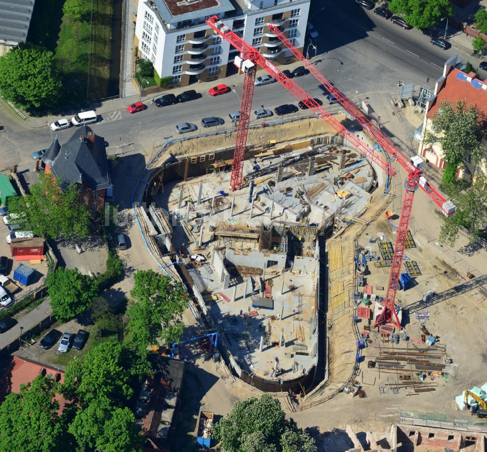 Berlin Mitte von oben - Neubau Forschungs- und Laborgebäude für Lebenswissenschaften im Ortsteil Mitte in Berlin