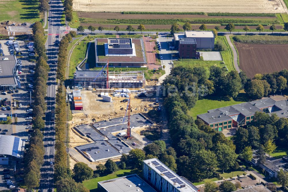 Viersen aus der Vogelperspektive: Neubau eines Förderzentrum und Multifunktionales Verwaltungsgebäude in Viersen im Bundesland Nordrhein-Westfalen, Deutschland