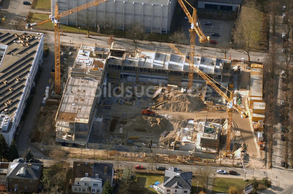 Berlin aus der Vogelperspektive: Neubau der Freien Universität Berlin