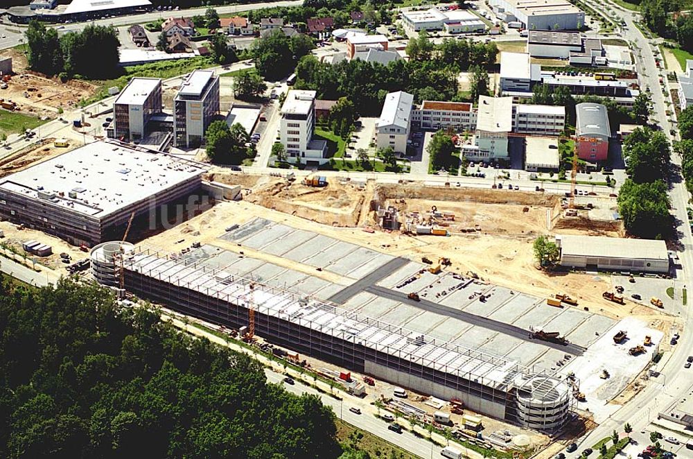 Luftbild Passau/ Bayern - Neubau eines Freizeit- und Erholungszentrums in Passau- Süd.