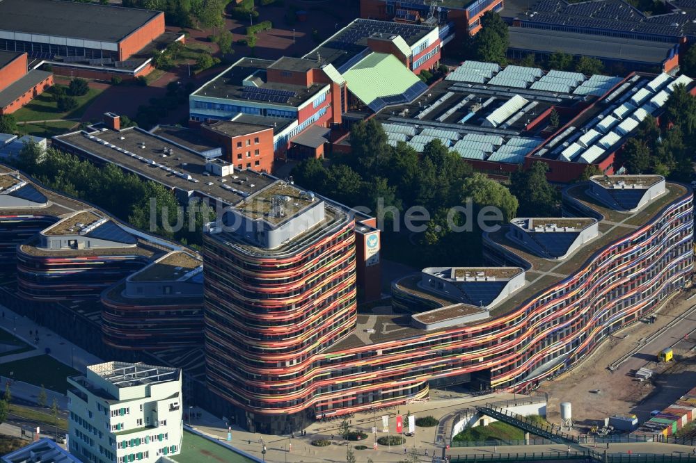 Luftaufnahme Hamburg - Neubau des Gebäude - Komplex der Behörde für Stadtentwicklung und Umwelt in Hamburg - Wilhelmsburg