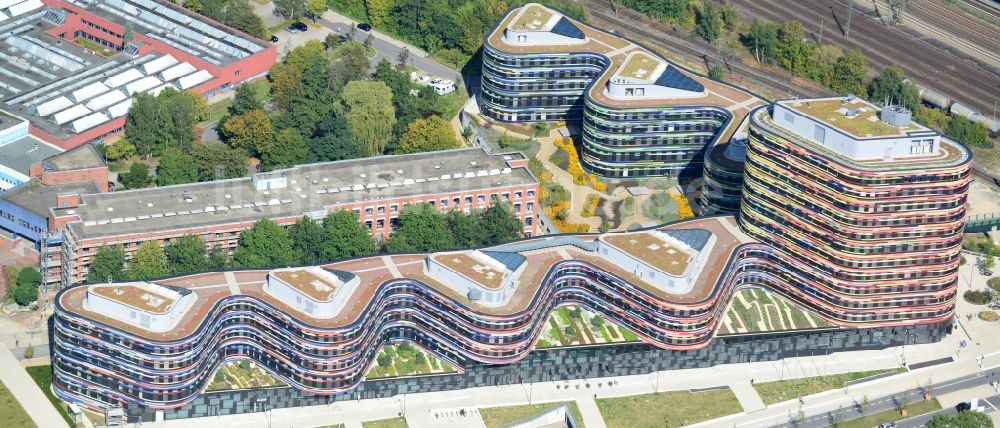 Hamburg von oben - Neubau - Gebäude - Komplex der Behörde für Stadtentwicklung und Umwelt in Hamburg - Wilhelmsburg