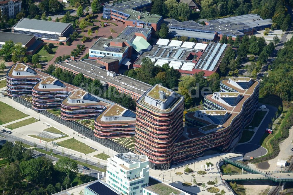 Hamburg von oben - Neubau - Gebäude - Komplex der Behörde für Stadtentwicklung und Umwelt in Hamburg - Wilhelmsburg