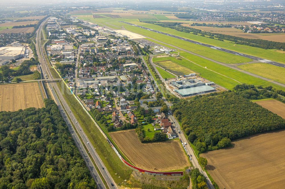 Luftaufnahme Dortmund - Neubau eines Gebäudekomplex Polizei- Polizeipräsidium in Dortmund im Bundesland Nordrhein-Westfalen, Deutschland