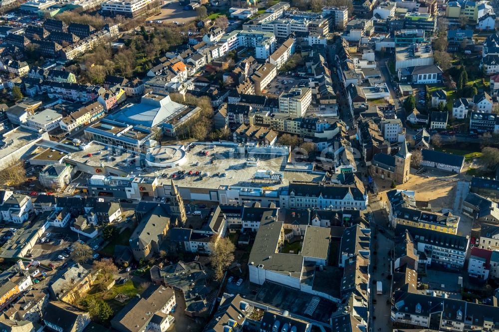 Luftaufnahme Velbert - Neubau des Gebäudekomplexes des Einkaufszentrum „ StadtGalerie “ in Velbert im Bundesland Nordrhein-Westfalen, Deutschland