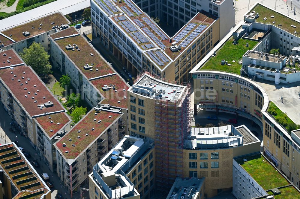 Luftaufnahme Berlin - Neubau eines Gebäudekomplexes der Hochschule Alice Salomon Hochschule Berlin am Kokoschkaplatz in Berlin, Deutschland