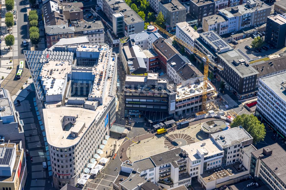 Bochum von oben - Neubau eines Gebäudes des Finanzdienstleistungs- Unternehmens Sparkasse im Ortsteil Innenstadt in Bochum im Bundesland Nordrhein-Westfalen, Deutschland