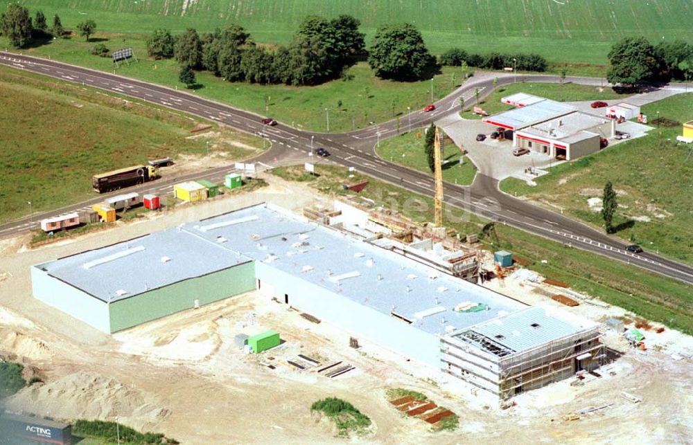 Forst / BRB von oben - Neubau im Gewerbegebiet Forst.