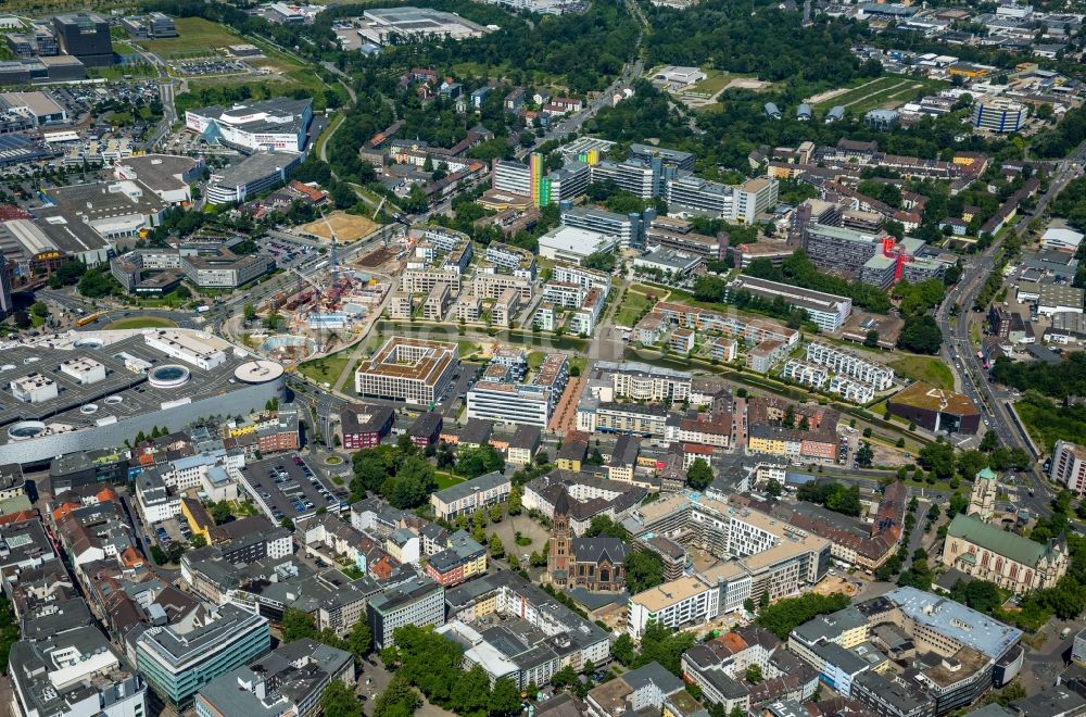 Luftbild Essen - Neubau Grüne Mitte in Essen im Bundesland Nordrhein-Westfalen