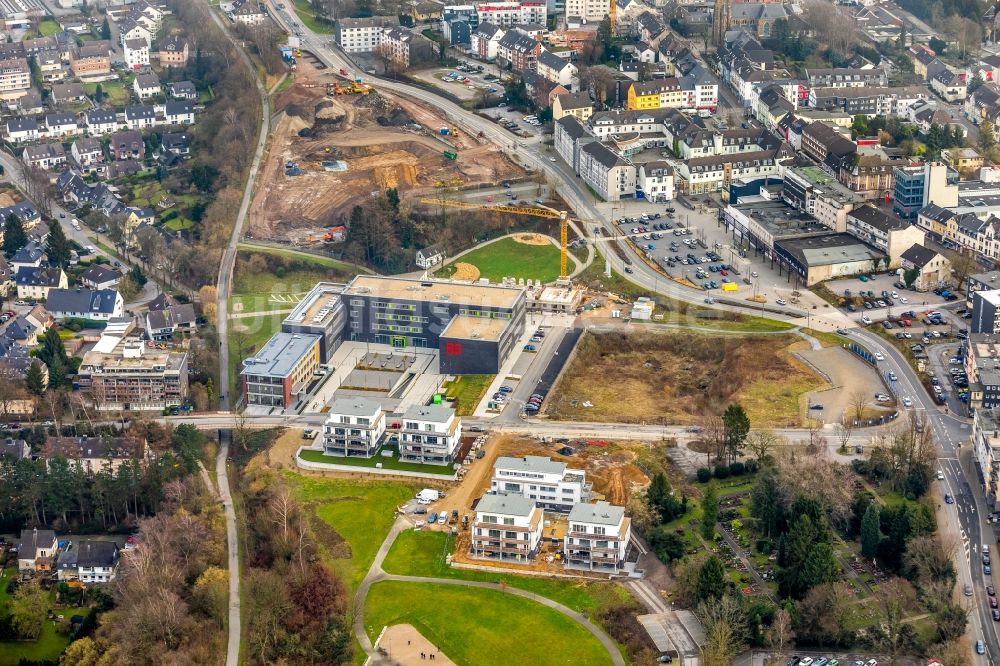 Heiligenhaus aus der Vogelperspektive: Neubau des Grüner Campus Velbert/Heiligenhaus der Hochschule Bochum in Heiligenhaus im Bundesland Nordrhein-Westfalen