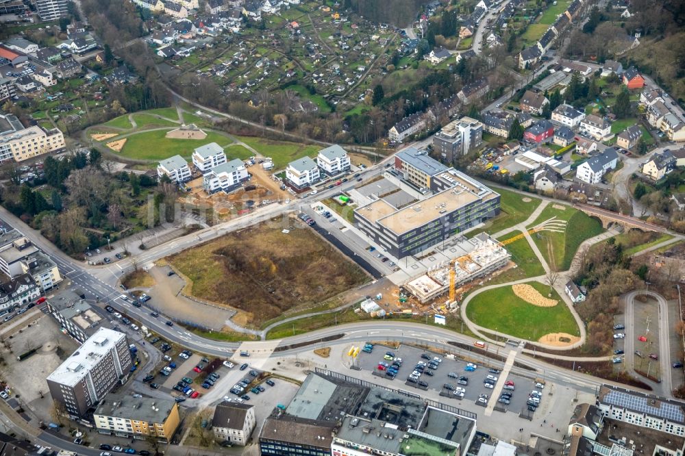 Luftaufnahme Heiligenhaus - Neubau des Grüner Campus Velbert/Heiligenhaus der Hochschule Bochum in Heiligenhaus im Bundesland Nordrhein-Westfalen