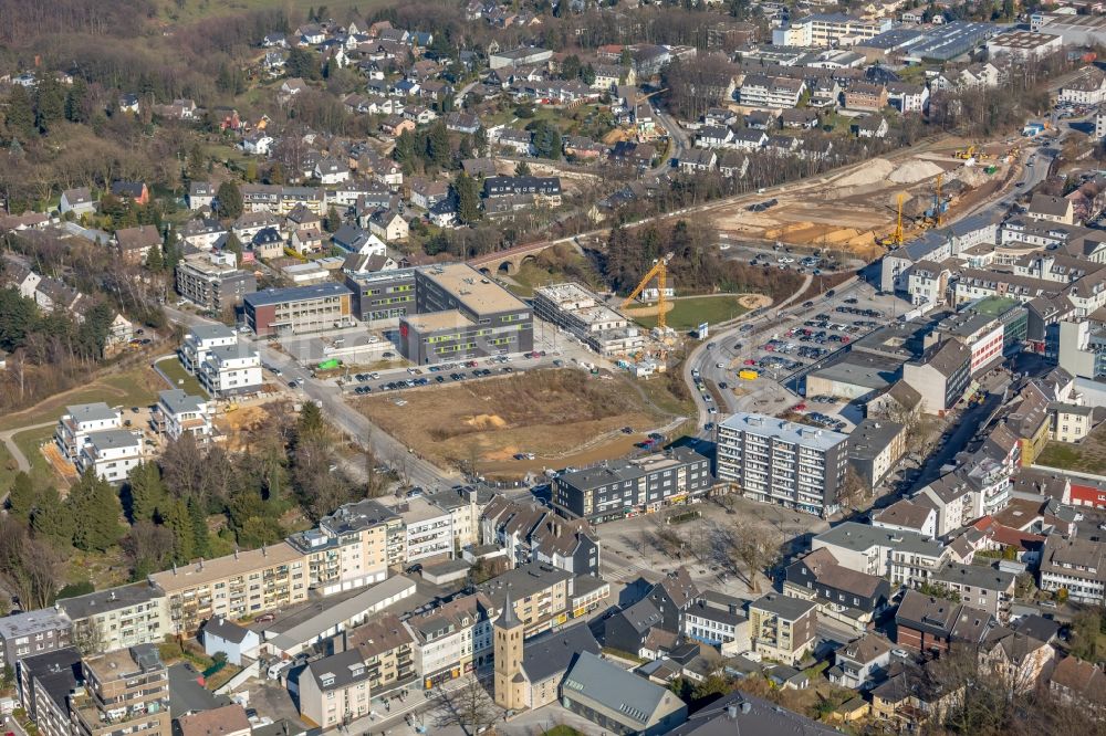 Heiligenhaus aus der Vogelperspektive: Neubau des Grüner Campus Velbert/Heiligenhaus der Hochschule Bochum in Heiligenhaus im Bundesland Nordrhein-Westfalen