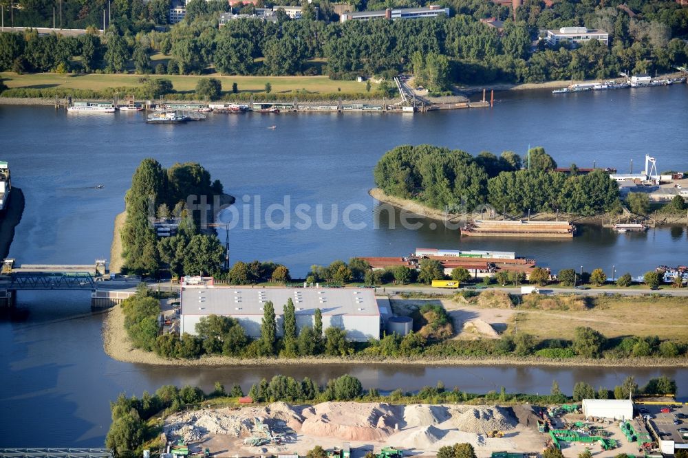 Hamburg aus der Vogelperspektive: Neubau Halle, Peutestraße in Hamburg-Mitte / Veddel