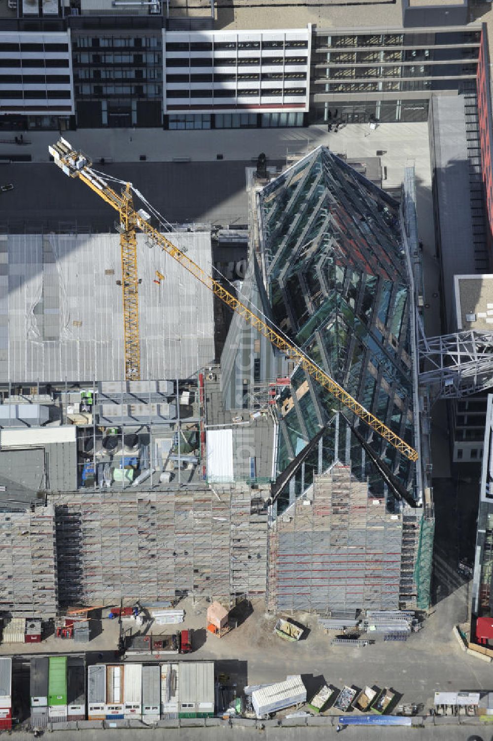 Luftaufnahme LEIPZIG - Neubau des Hauptgebäudes der UNI Leipzig am Augustusplatz