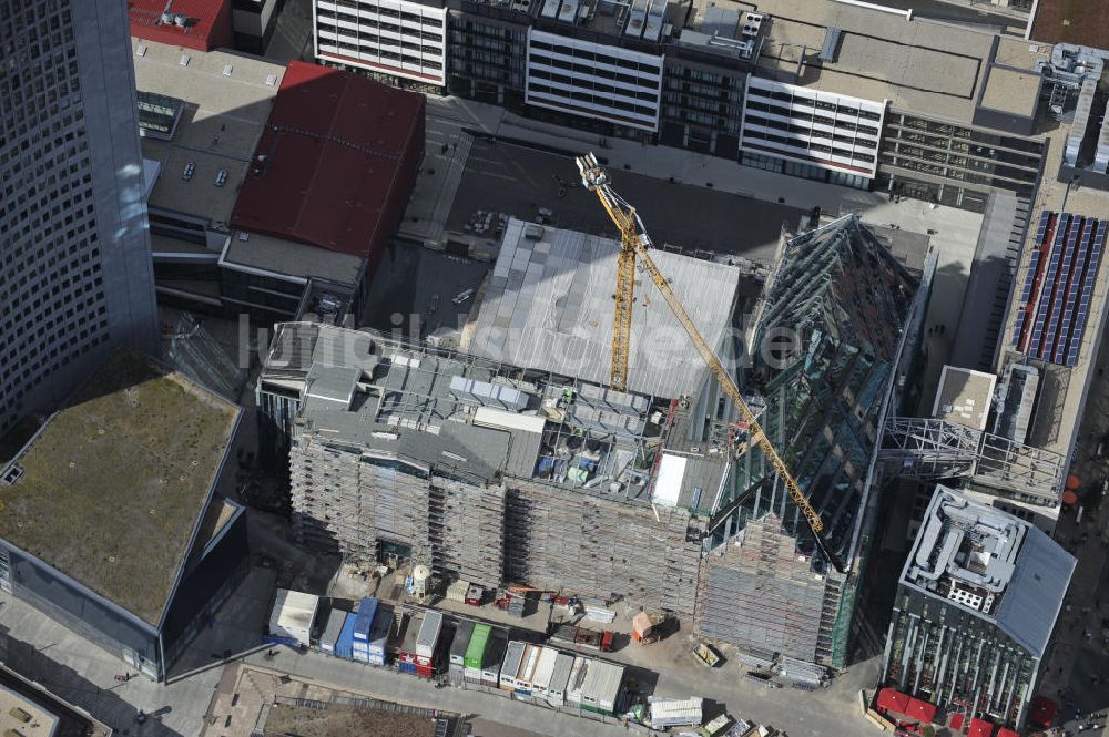 LEIPZIG aus der Vogelperspektive: Neubau des Hauptgebäudes der UNI Leipzig am Augustusplatz