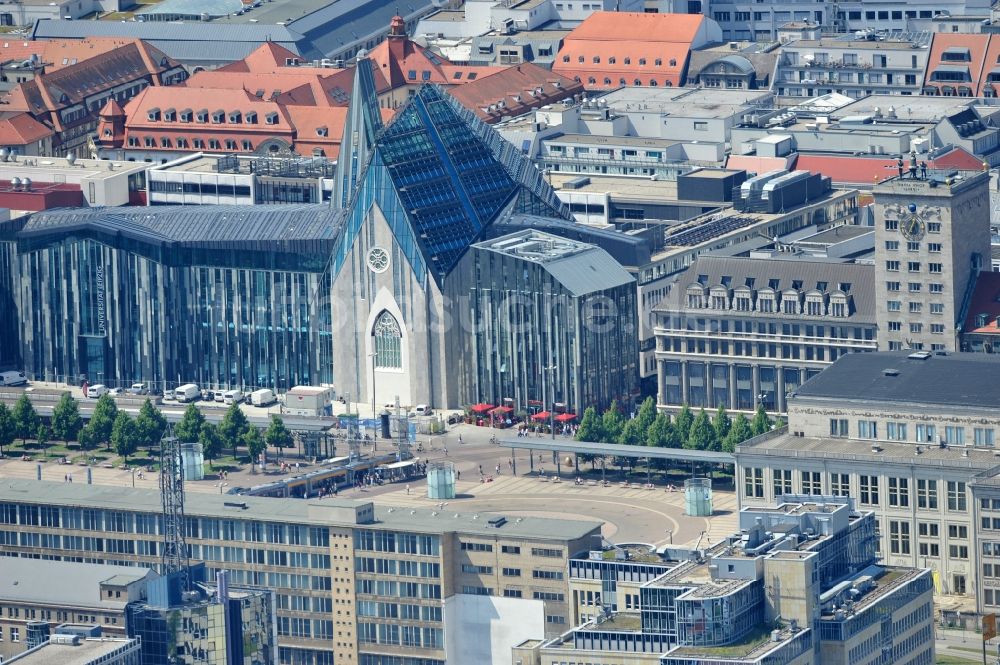 Leipzig aus der Vogelperspektive: Neubau des Hauptgebäudes der Universität UNI Leipzig