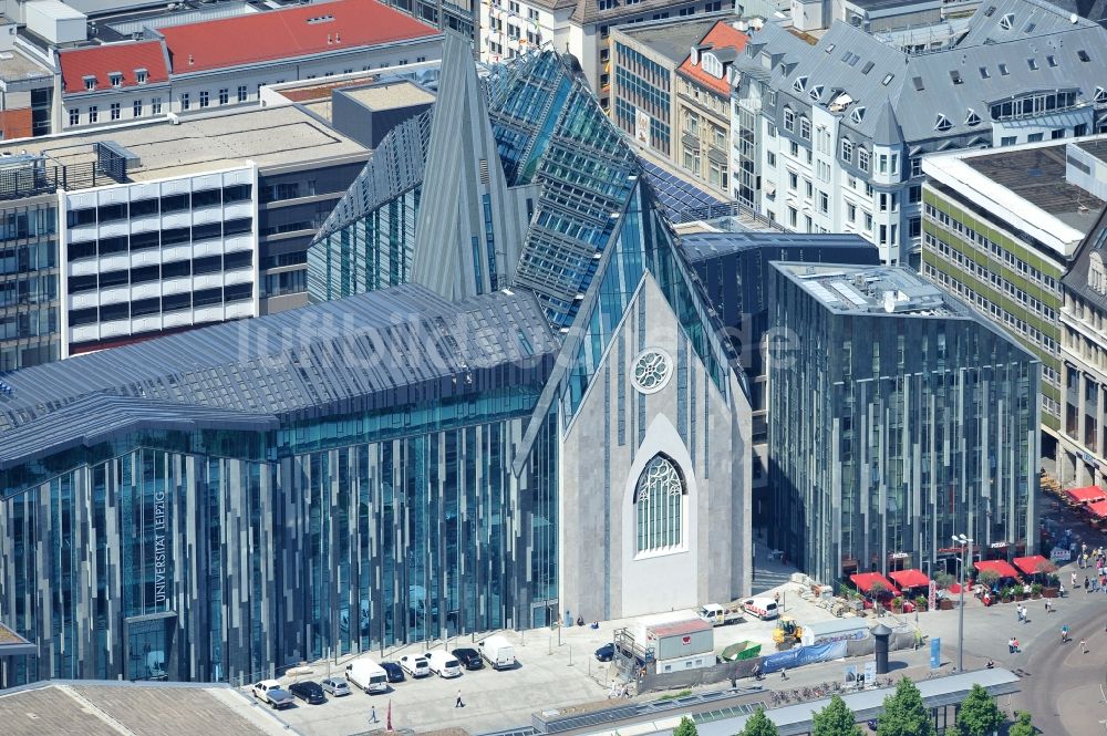 Leipzig aus der Vogelperspektive: Neubau des Hauptgebäudes der Universität UNI Leipzig