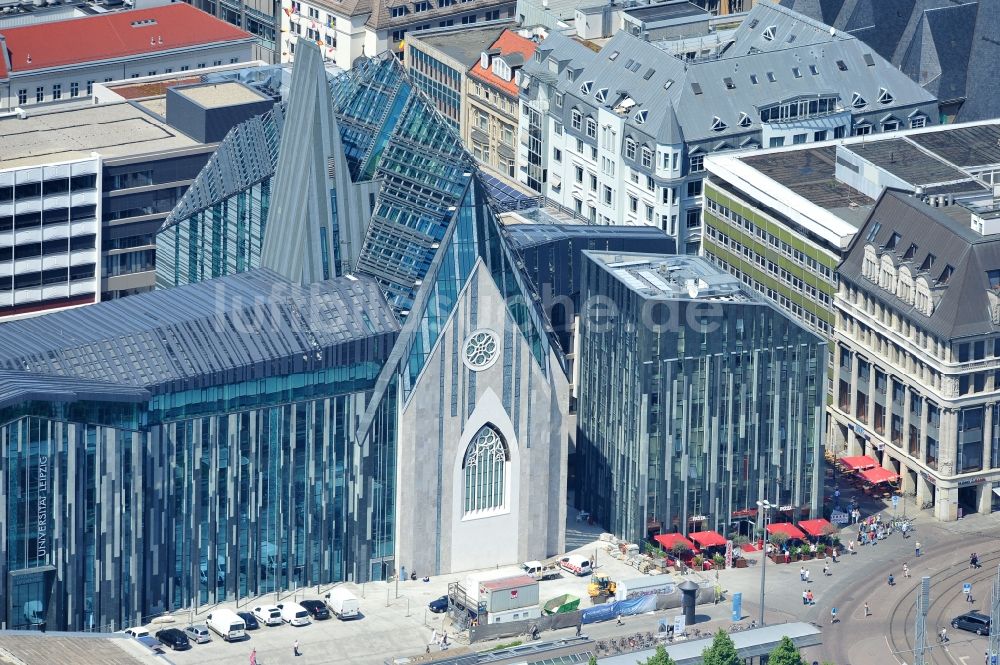 Luftbild Leipzig - Neubau des Hauptgebäudes der Universität UNI Leipzig