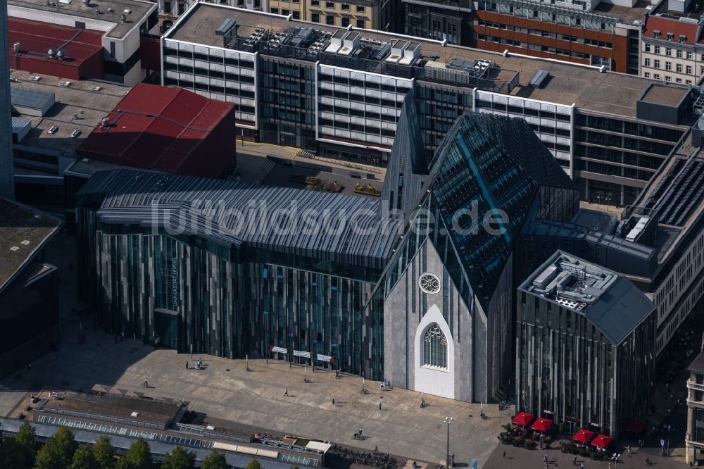 Luftbild Leipzig - Neubau des Hauptgebäudes der Universität UNI Leipzig im Bundesland Sachsen