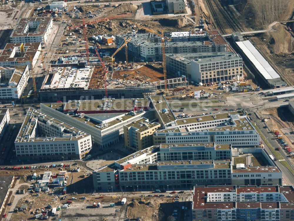 Berlin - Hellersdorf von oben - Neubau der Hellen Mitte der MEGA-AG in Berlin-Hellersdorf.