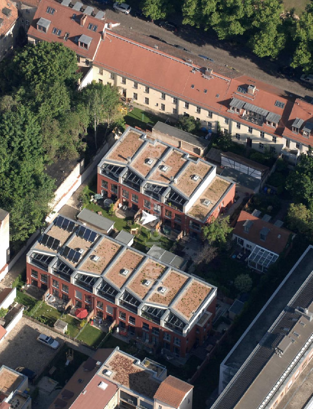 Potsdam von oben - Neubau im historischen Quartier im Potsdamer Zentrum