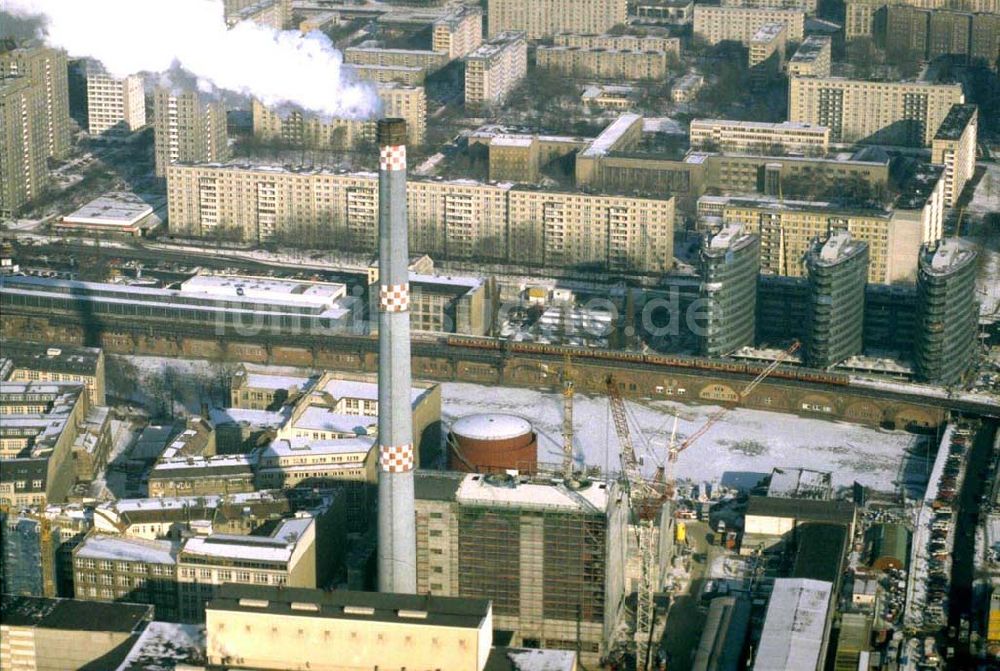 Luftbild Berlin - Neubau des HKW in Berlin Mitte.