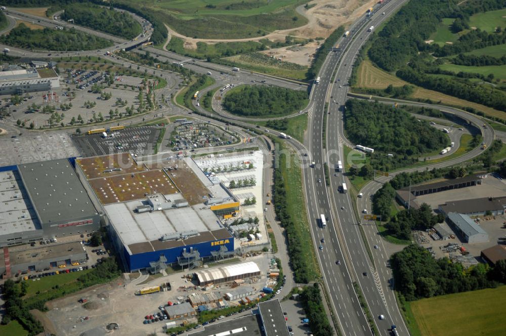 Luftbild Ludwigsburg - Neubau des IKEA Einrichtungshaus in Ludwigsburg