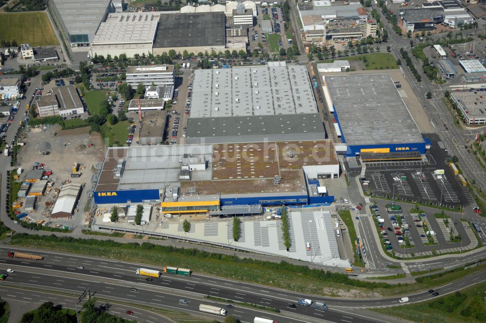 Luftbild Ludwigsburg - Neubau des IKEA Einrichtungshaus in Ludwigsburg