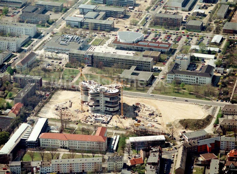 Cottbus von oben - Neubau Informations-, Kommunikations- und Medienzentrum der Brandenburgischen Technischen Universität Cottbus