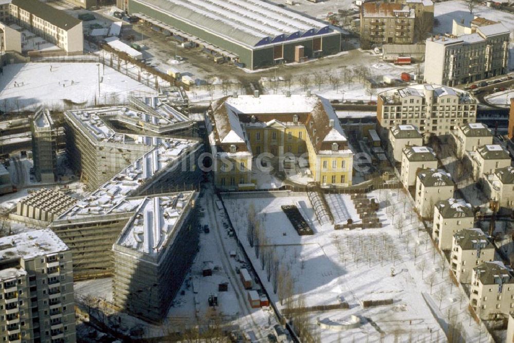 Luftbild Berlin - Kreuzberg - Neubau des Jüdischen Museums in der Kreuzberger Lindenstraße 1995